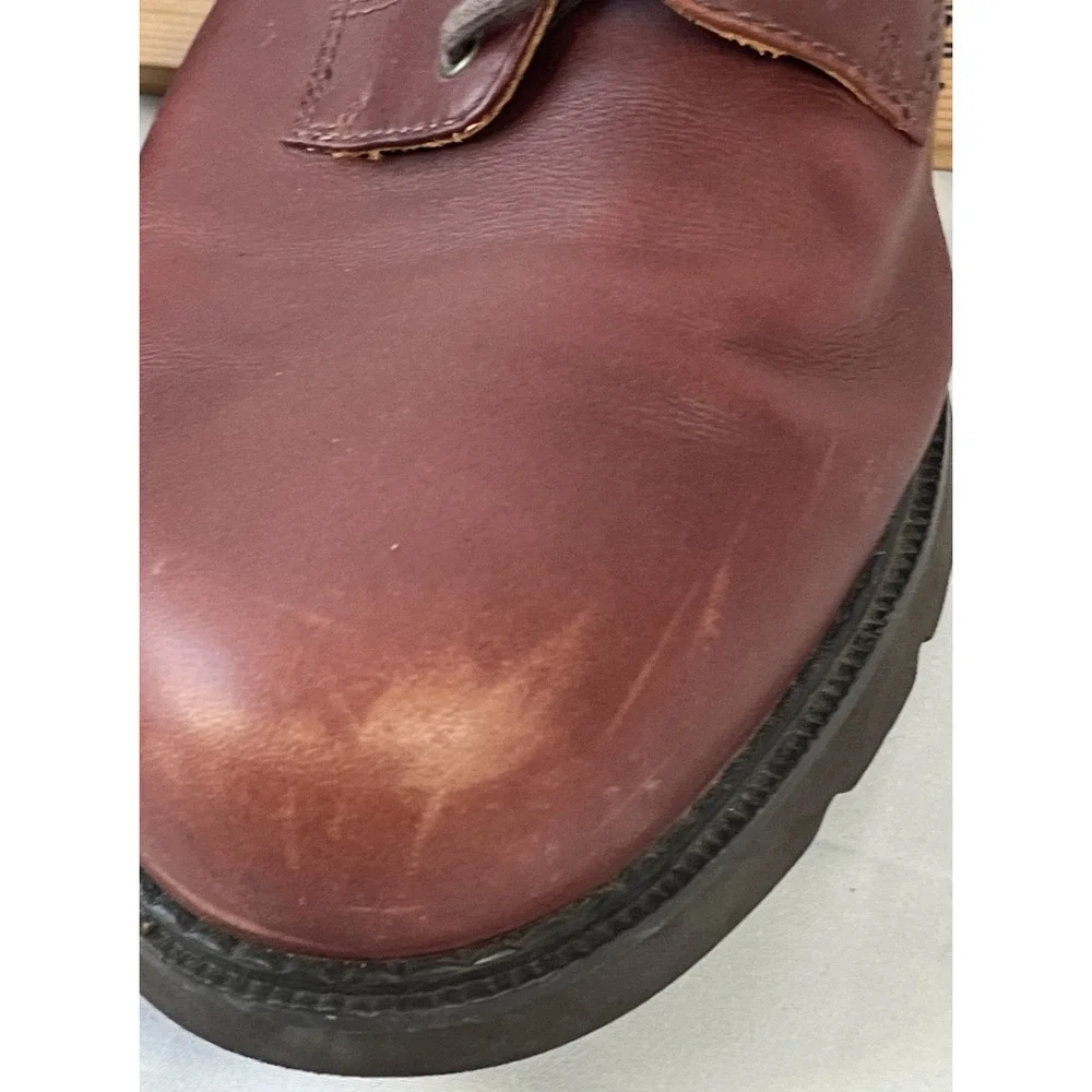 Men's Rockport Leather Chestnut Brown Size 11W‎ Lace Up Shoe Waterproof